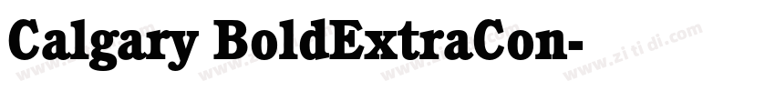 Calgary BoldExtraCon字体转换